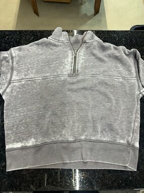 SO Cozy Fleece Half-Zip in Light Gray